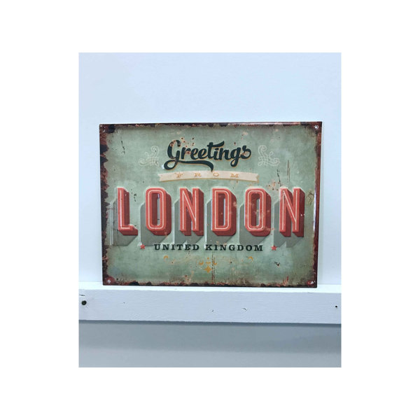 Wrought Studio London Vintage Metal Wall Décor Wayfair